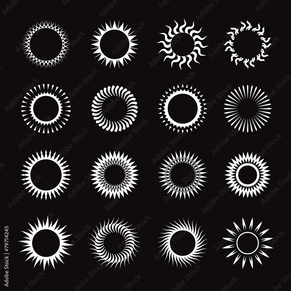 Vector symbol of sun Vector symbol of sun
