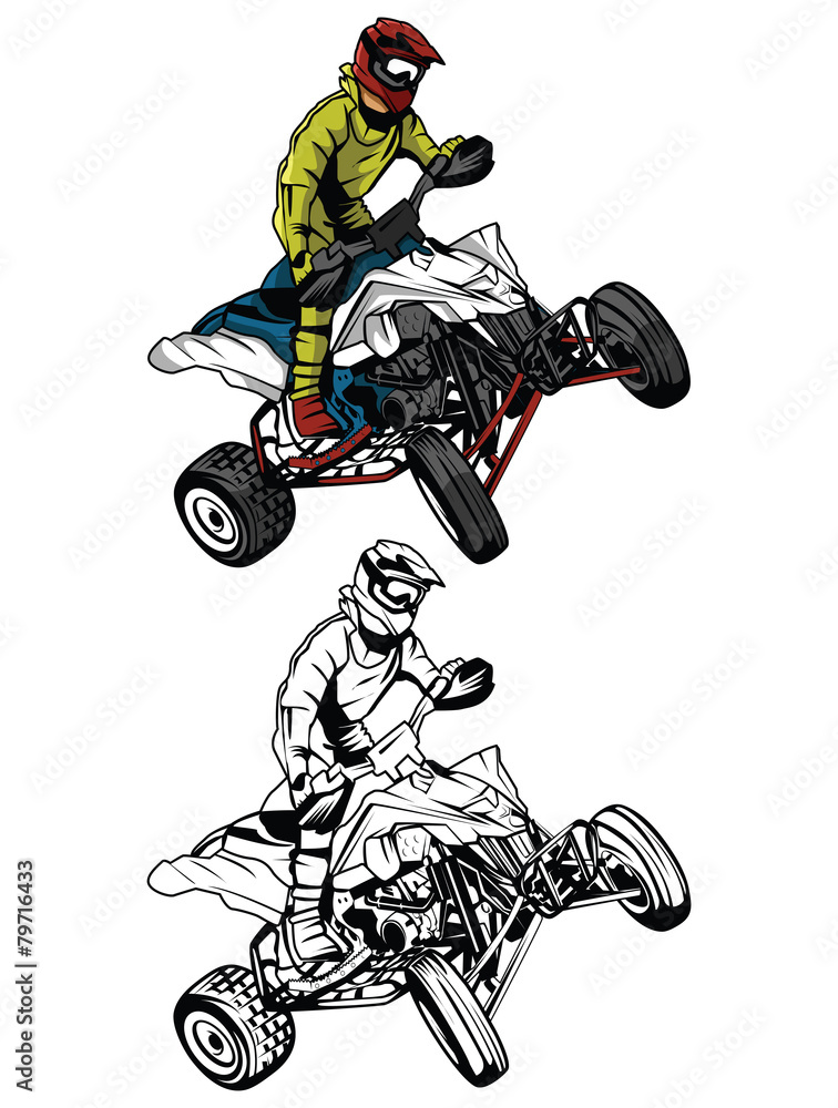 atv coloring pages