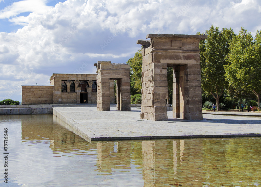 The Temple of Debod, an ancient Egyptian temple The Temple of Debod, an ancient Egyptian temple