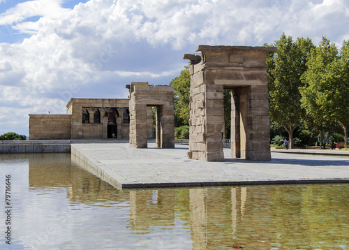 The Temple of Debod, an ancient Egyptian temple