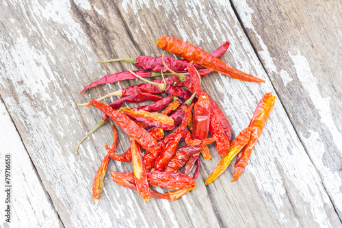 Dried red chilly pepper