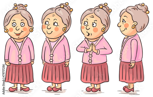 Cartoon grandmother