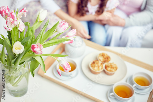 Tea time with family