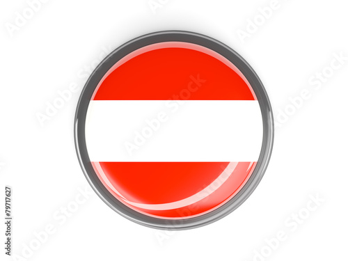 Free Download Round button with flag of austria - GFXLoad