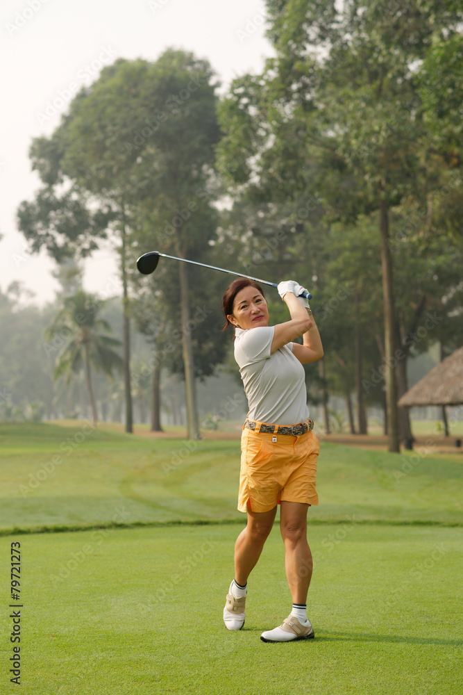 Teeing off Teeing off