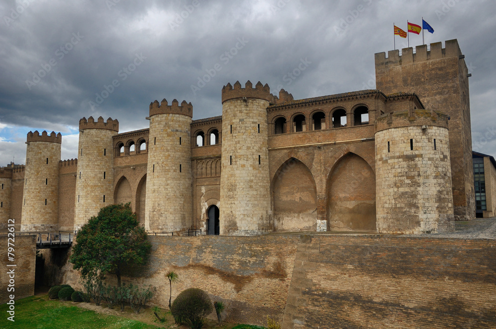 Aljaferia Palace in Saragossa, Aragon province
