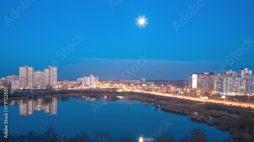 KIEV, UKRAINE - March 11, 2015: 24 Hours TimeLapse