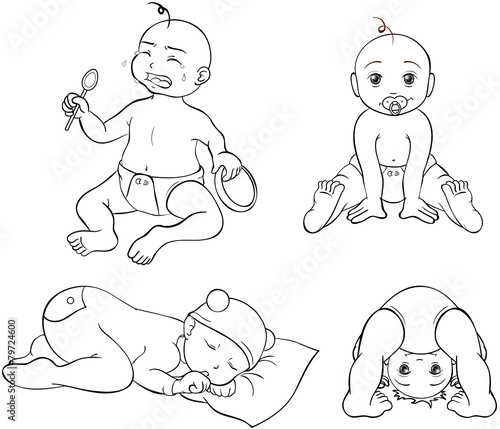 Krabbelgruppe Ausmalbild