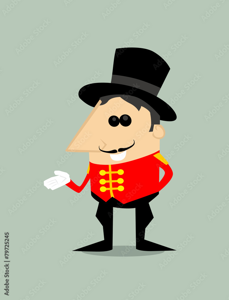 Cartoon ringmaster Cartoon ringmaster