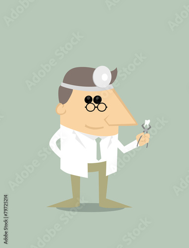 Cartoon dentist