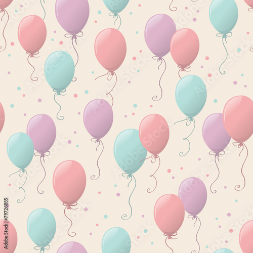 seamless pattern with balloons