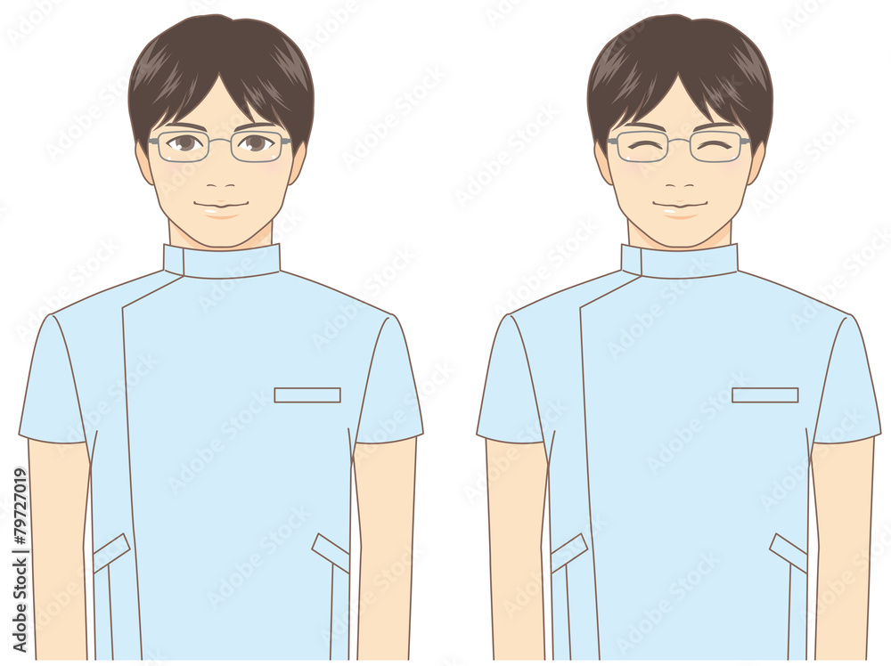 白衣の男性 白衣の男性