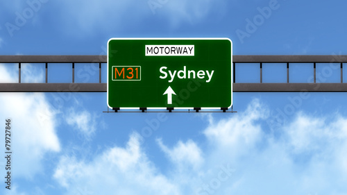 Photography Sydney Australia Highway Road Sign
