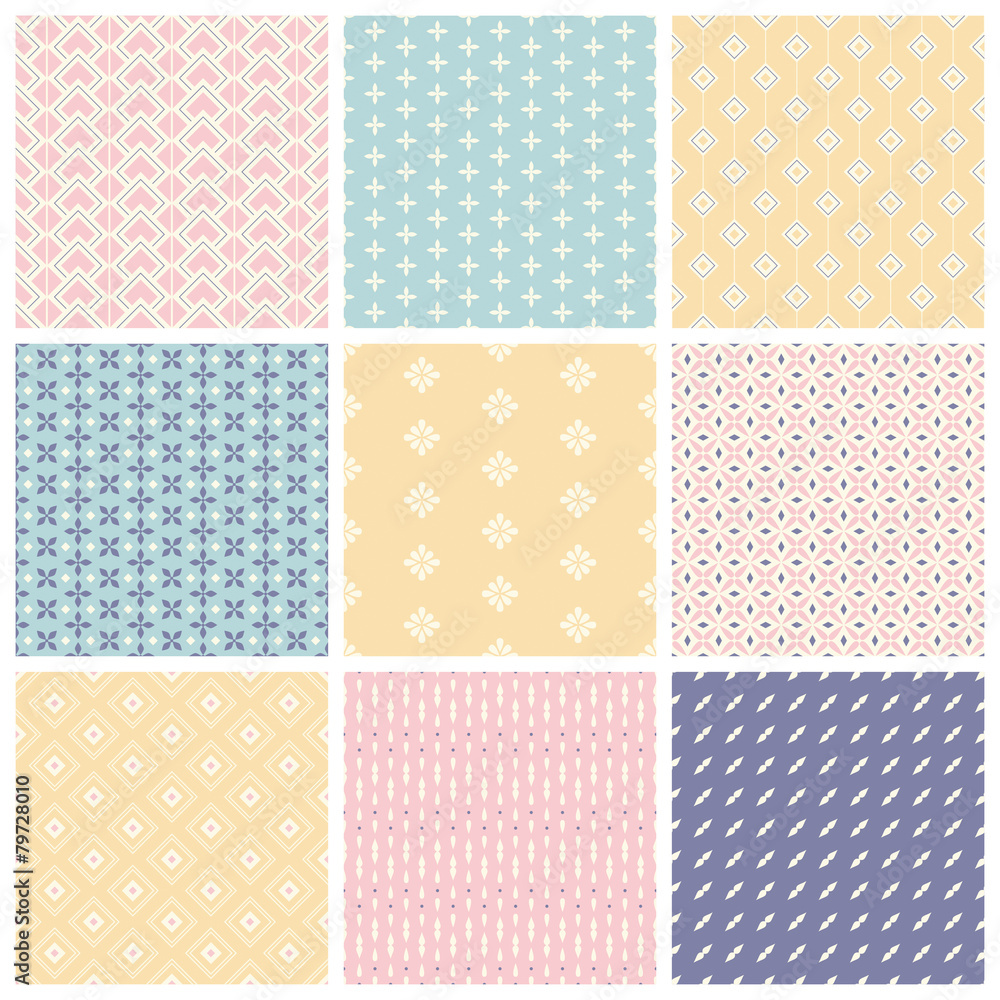 set of seamless patterns set of seamless patterns