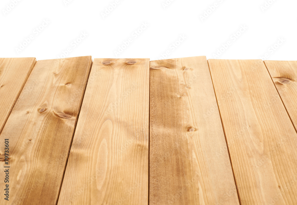 Fototapeta premium Brown paint coated wooden boards