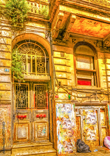 door of an old building at the center of Istanbul in Turkey. HDR © imagIN photography