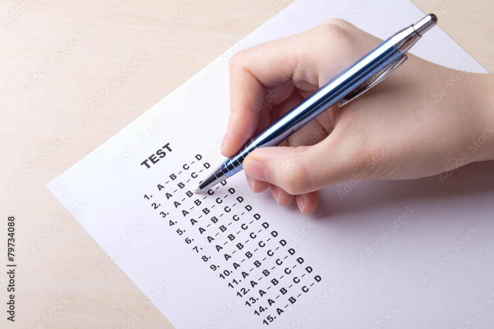 hand filling test score sheet with answers hand filling test score sheet with answers
