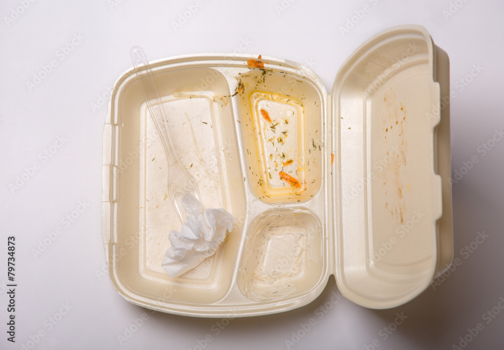 Obraz premium Empty takeout food box