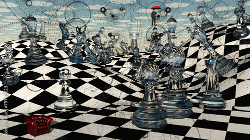 Obraz na płótnie Fantasy Chess