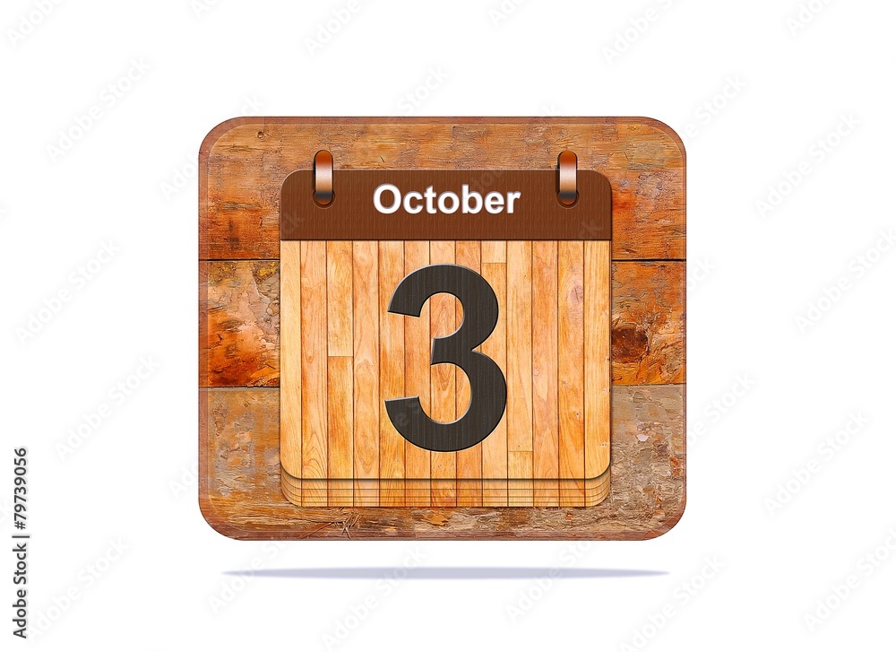 October 3. October 3.