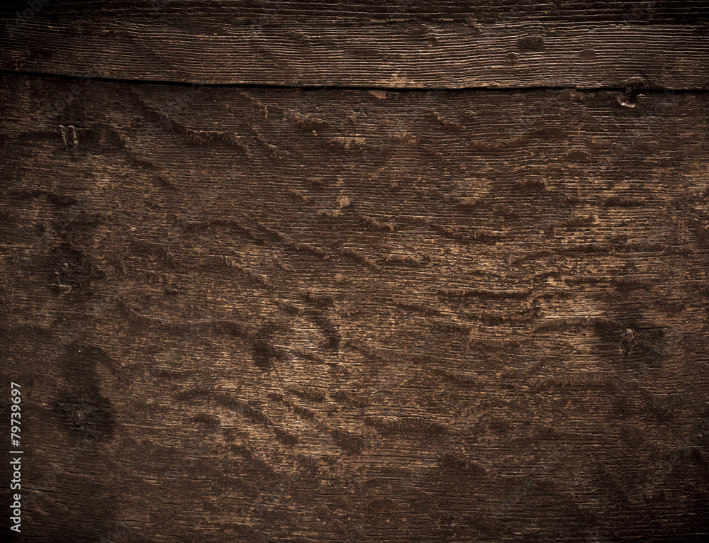 Naklejka premium Background of old weathered wooden surface
