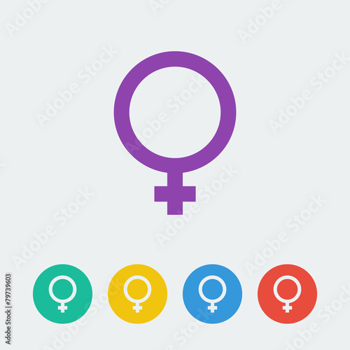 Vector female icon