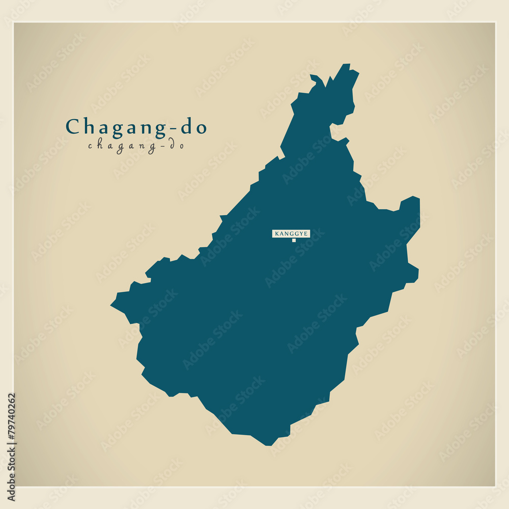 Modern Map - Chagangdo / Chagang-do KP