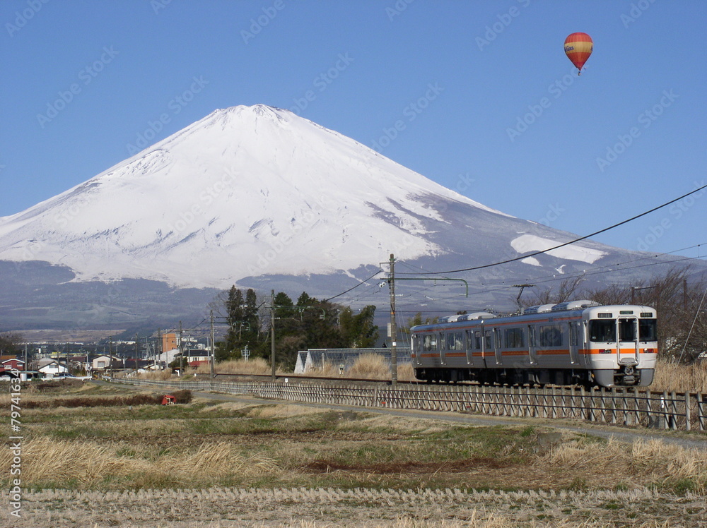 富士山と列車(御殿場線)