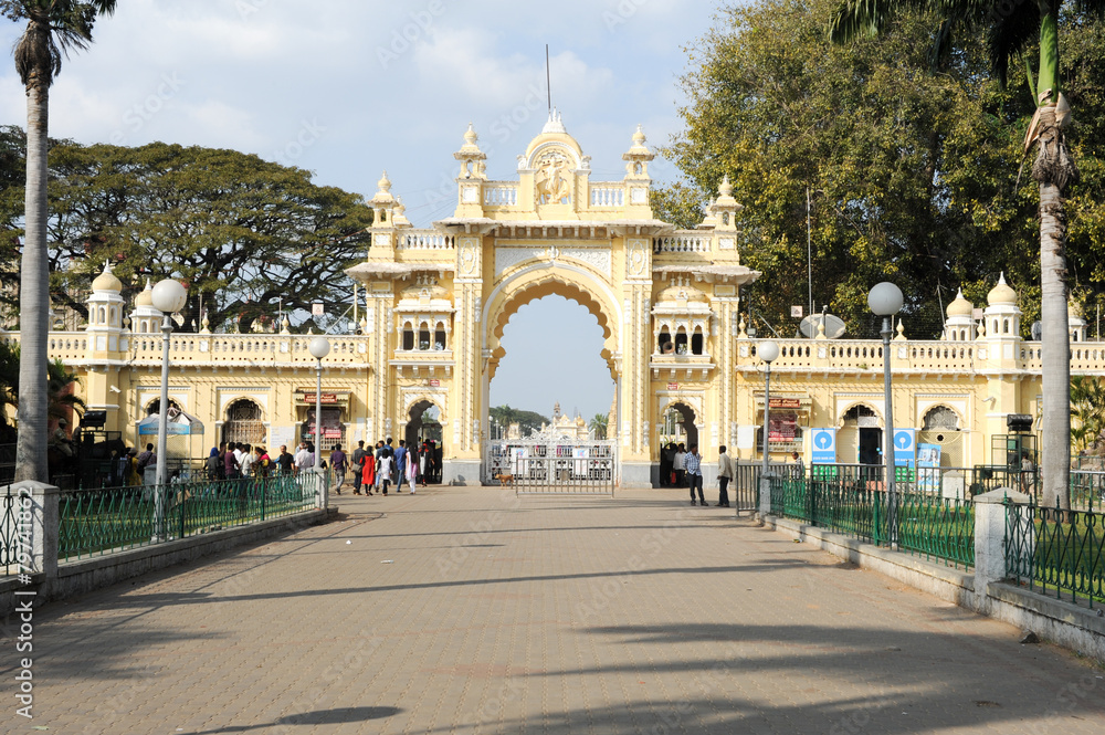 Gate of the Mysore Palace, India