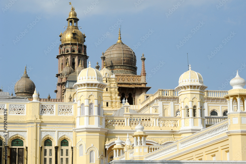 Detail of the ancient Mysore palace