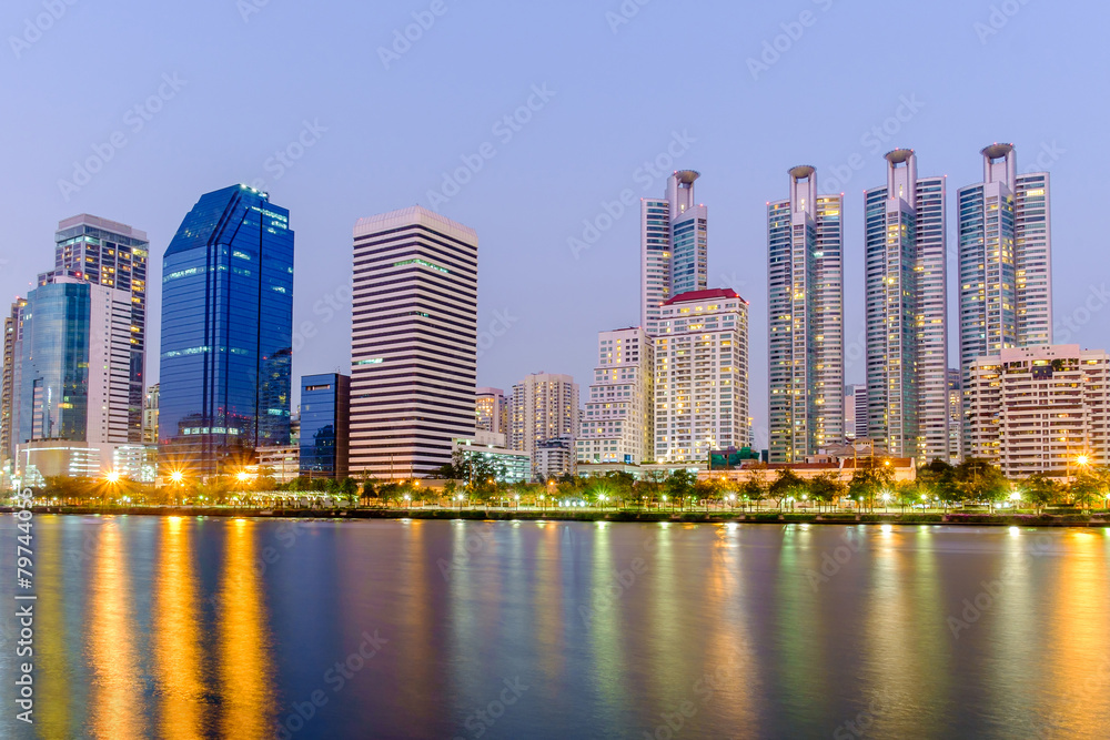 Fototapeta premium Bangkok city downtown