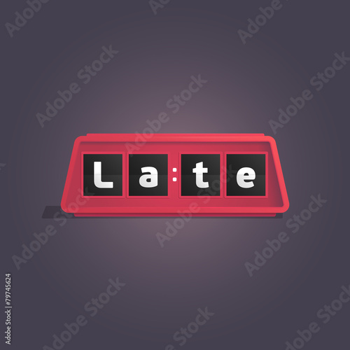 Alarm Clock Red - Late