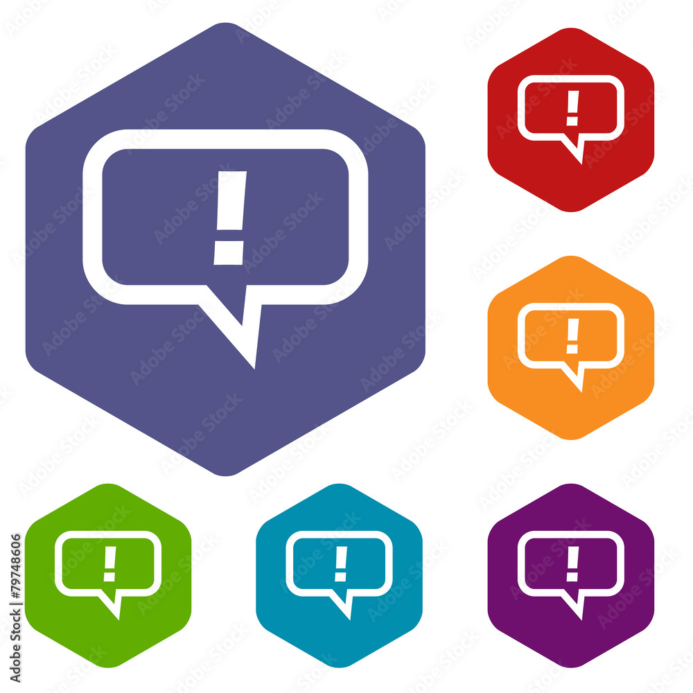 Answer rhombus icons Answer rhombus icons