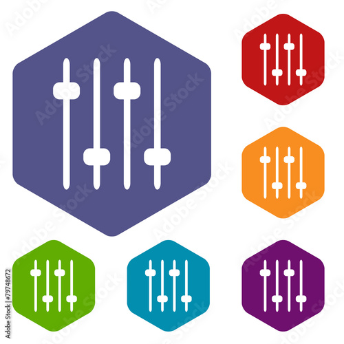 Sound rhombus icons