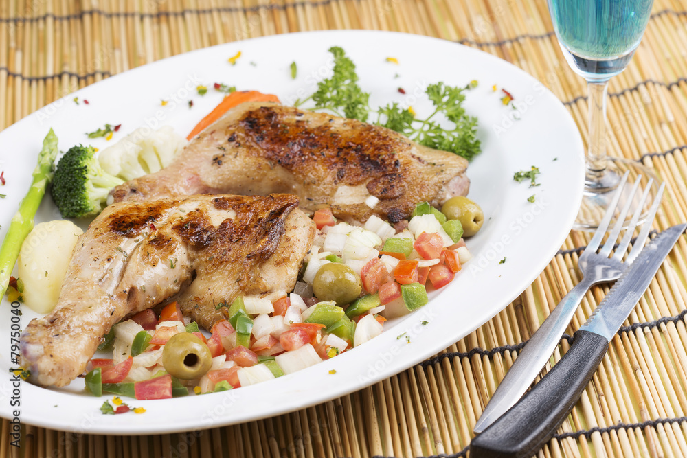 Grilled chicken steak Grilled chicken steak