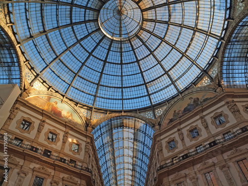 Vittorio Emanuele II Gallery in Milan  Italy.