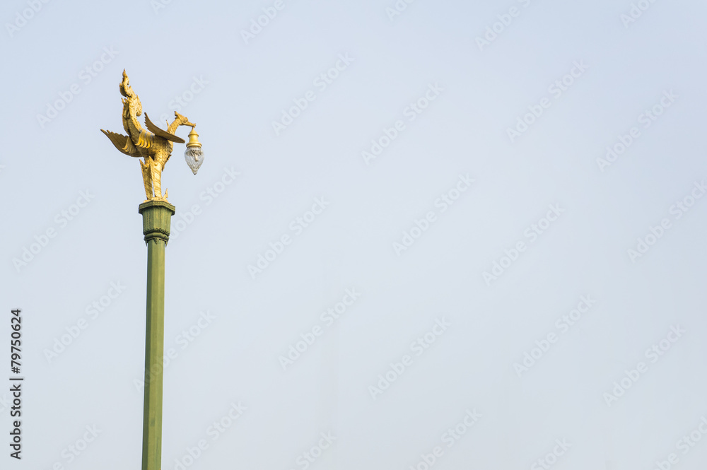 pole statue bird traditional thai sky concept pole statue bird traditional thai sky concept