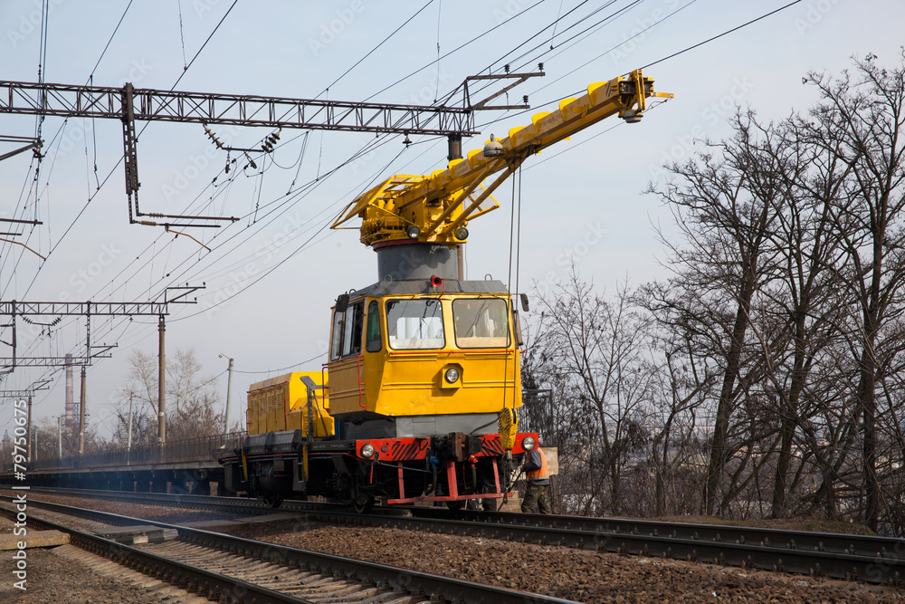 Fototapeta premium Railway service car