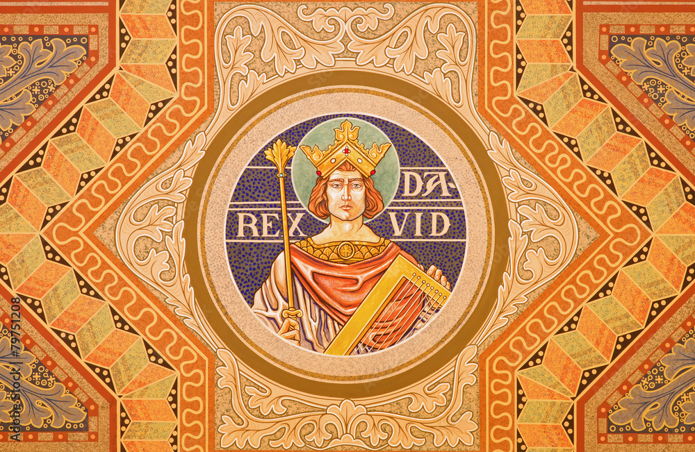 Jerusalem - The king David fresco