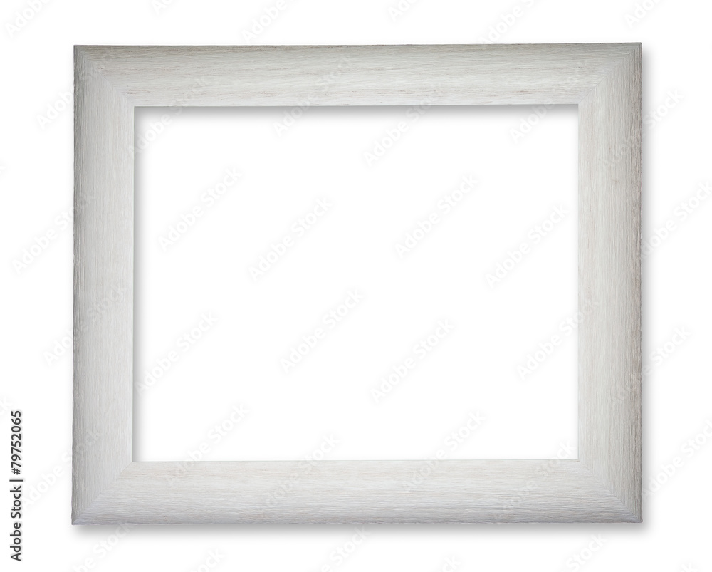 White wooden frame White wooden frame
