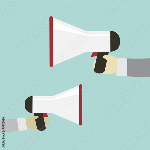 Loudspeaker with hands