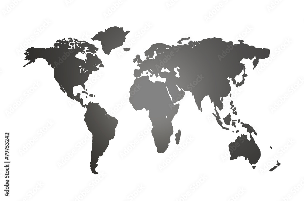 Fototapeta premium World Map Illustration