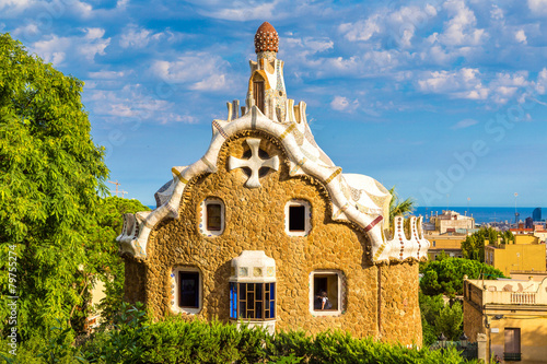 Photography Park Guell in Barcelona, Spain
