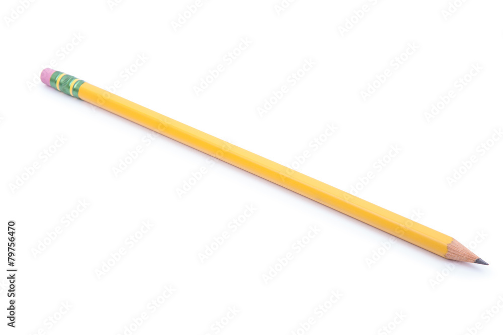 Pencil isolated on pure white background
