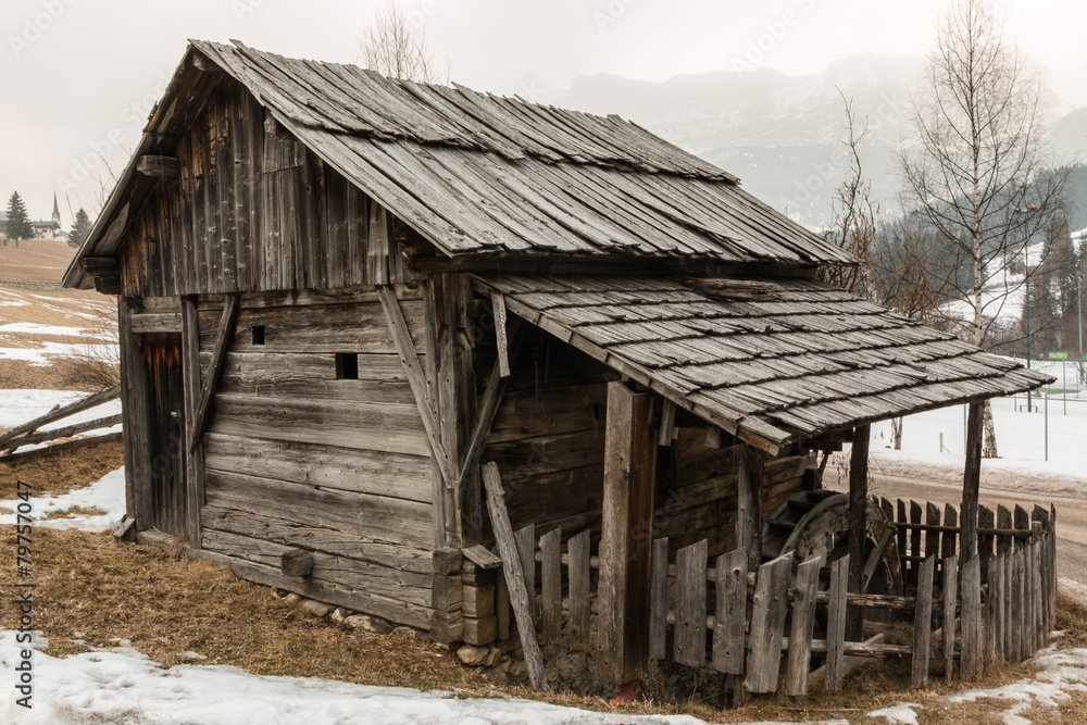 abandoned historic old wooden water mill house abandoned historic old wooden water mill house