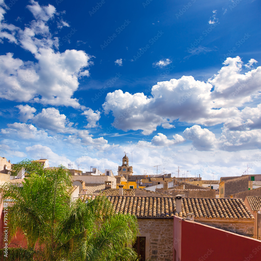 Alcudia Old Town in Majorca Mallorca Balearic Alcudia Old Town in Majorca Mallorca Balearic