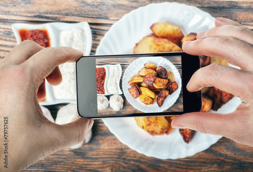 Food photography on  smartphone