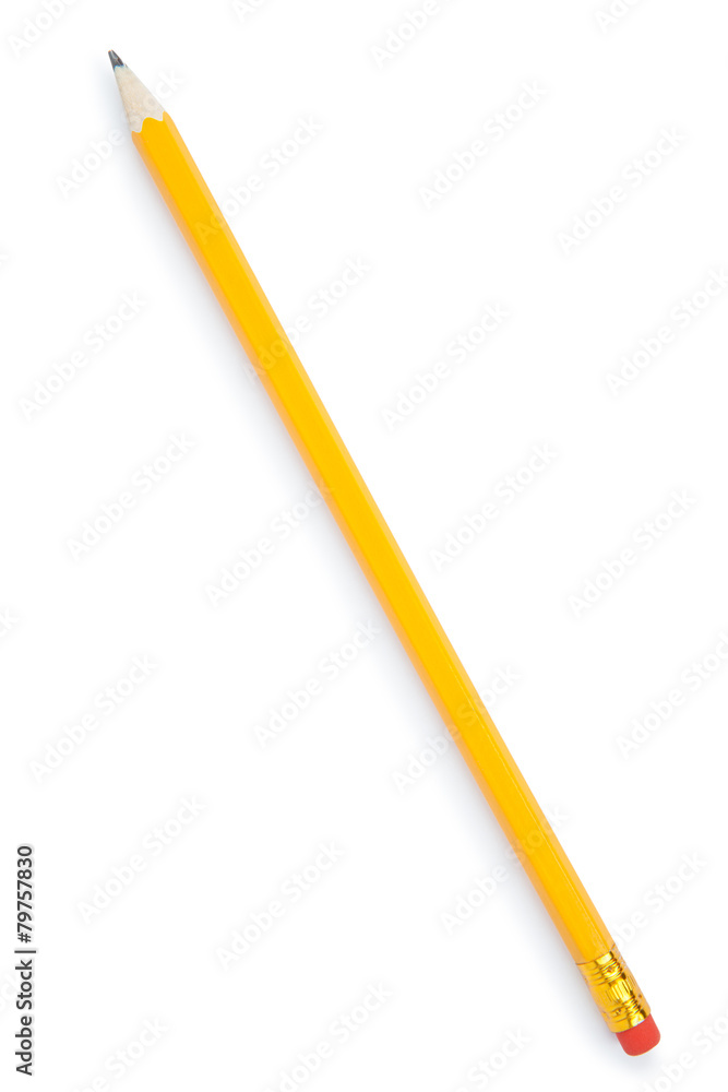 Pencil isolated on pure white background Pencil isolated on pure white background