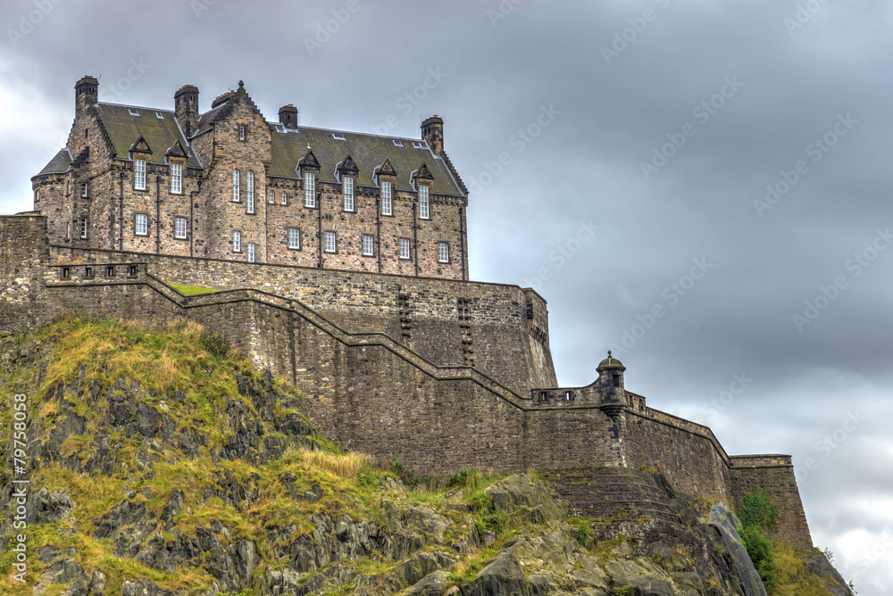 Edinburgh Castle's western defences, Scotland