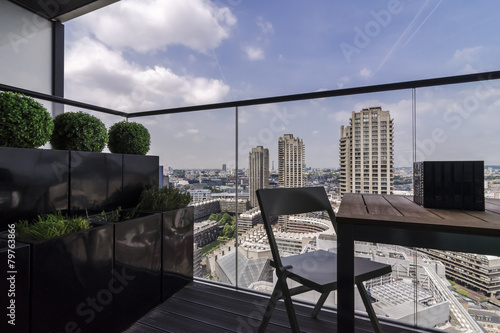 Canvas Print Barbican seen from a balcony